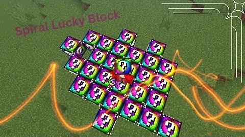 Spiral Lucky Blocks  Minecraft Bedrock addon