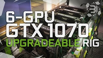 Upgradeable 6 to 8-GPU GTX 1070 8GB Mining rig Build