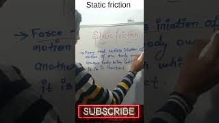 Static friction definition|physics class 11 #shorts