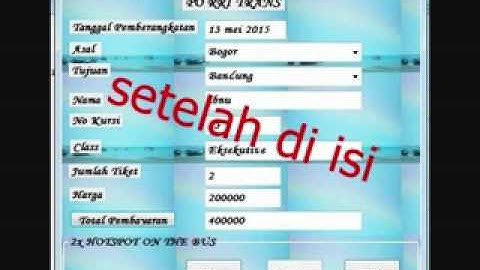 Presentasi VB Program Pembelian Tiket