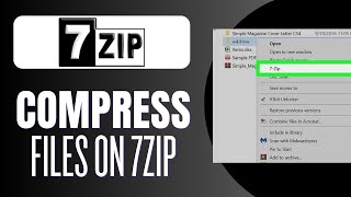How to Compress Files with 7ZIP