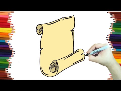 Drawing A PARCHMENT - Speed drawing