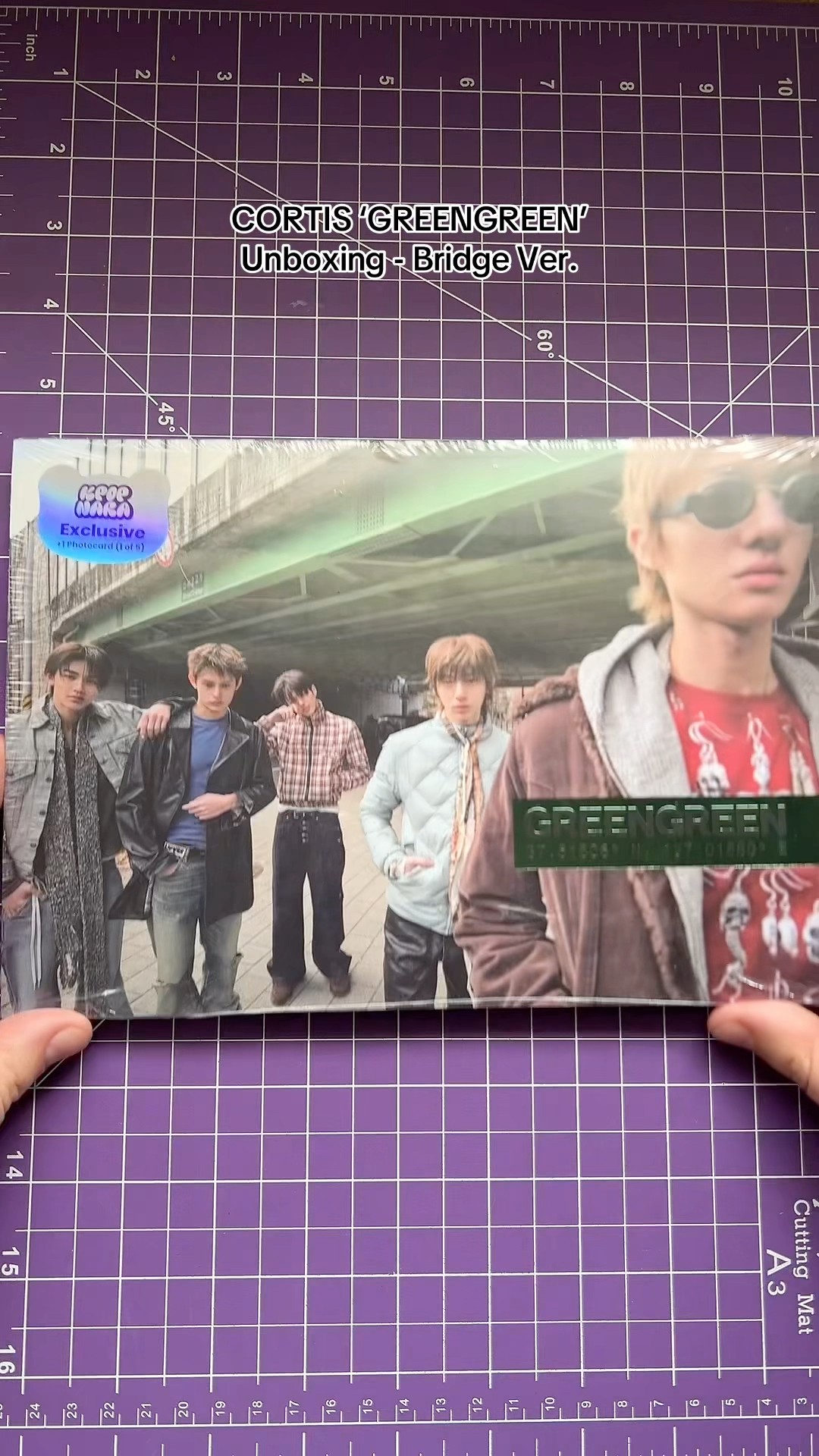 CORTIS 'GREENGREEN' Unboxing -Bridge Ver. #cortis #kpop #kpopalbum