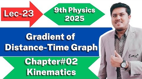 Gradient of Distance-Time Graph | Class 9th Physics New Book 2025 | PCTB | Kinematics