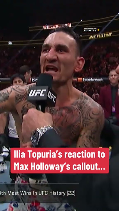 Ilia’s reaction to Max’s callout 👀 #UFC317