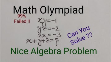 Germany//Can You Solve This ?//A Tricky Math Olympiad Algebra Problem.