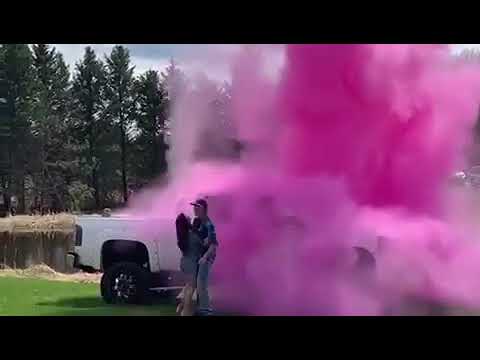 Love Your Truck? Incorporate it into Your Gender Reveal! With Chameleon  Colors Color Powder! 