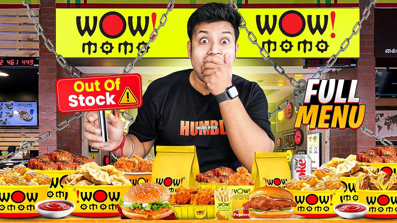 I Ordered Every Momo Available at WOW MOMO!!!