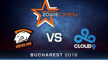 MUST SEE! Cloud9 vs Virtus.pro [Map 1 BO3] DreamHack ZOWIE Open Bucharest 2016 GRAND FINAL