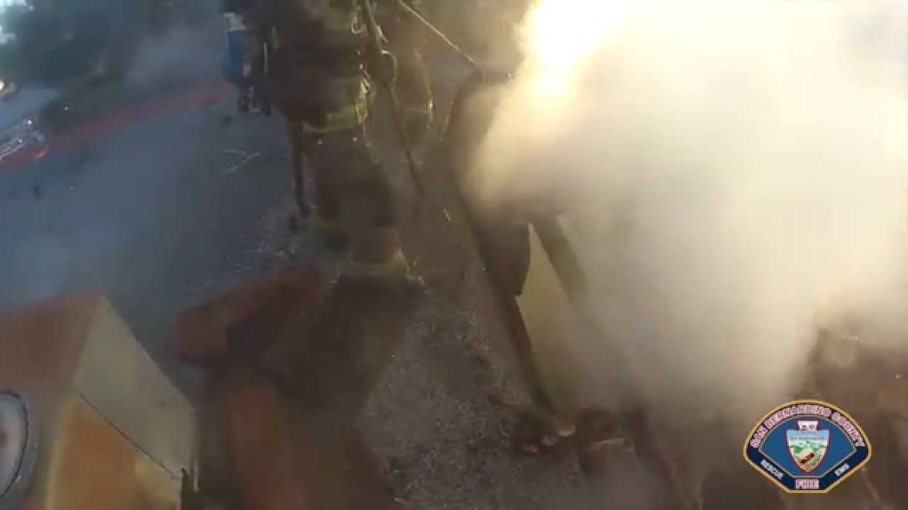 SBCOFD Commercial Structure Fire Division 3 City of Victorville Pebble Beach DR