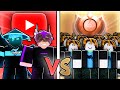 2 youtubers vs 25 bronze players in roblox bedwars