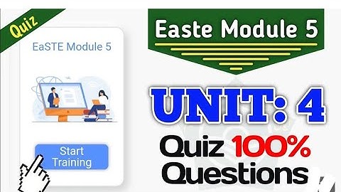Module 5 unit 4 complete solved answers | Easte module 5 unit 4 quiz answers #module5 #employeevoice