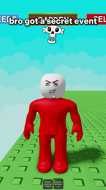 Bro discovered a secret admin event 😭 #roblox #growagarden #gag #funny