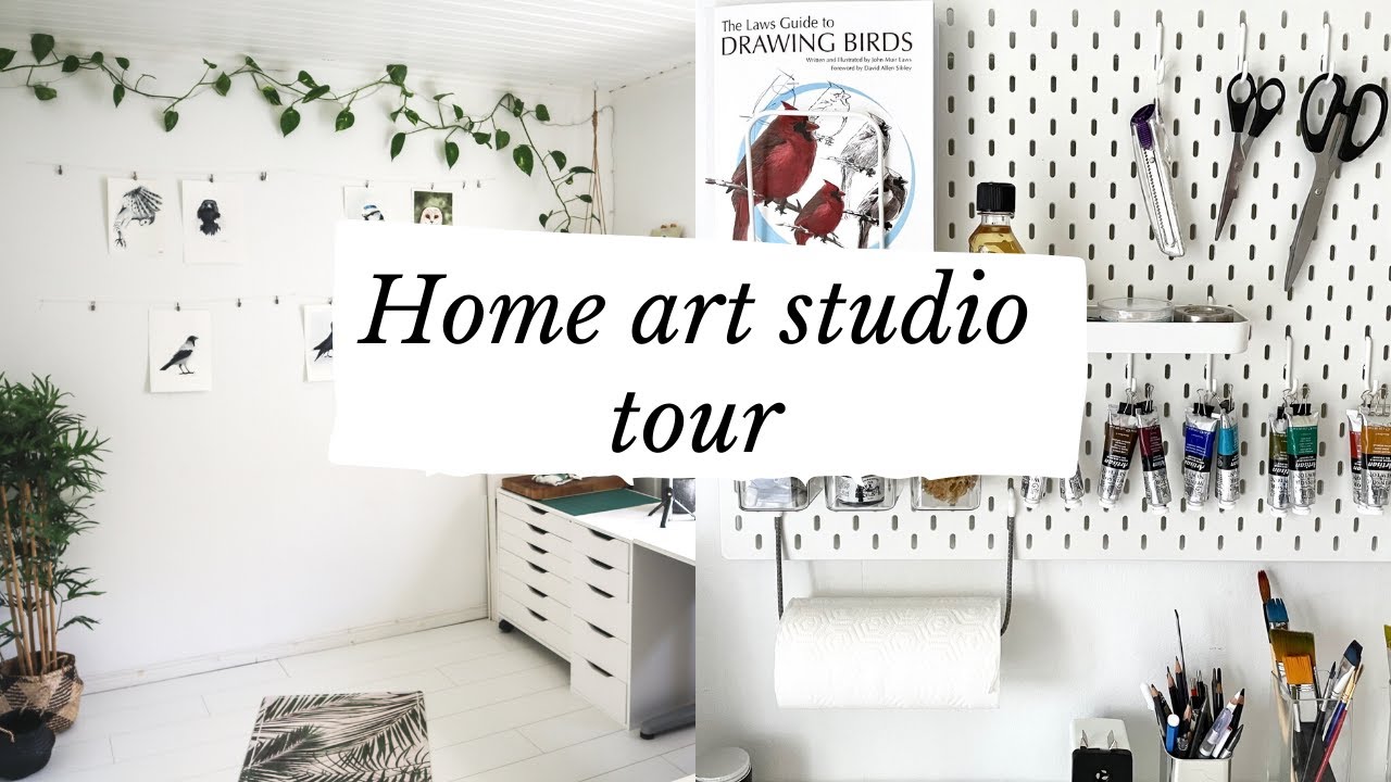 Home art studio tour: Everything I use to make art and record videos ...