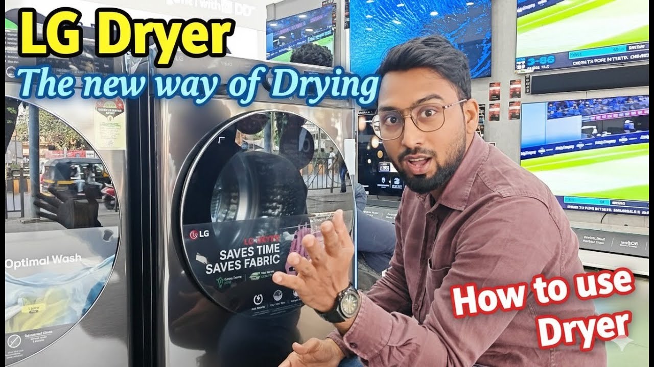 LG 9kg Dryer | How to use Dryer | Best Dual Inverter Heat Pump Dryer | 100% Drying DHV09SAM