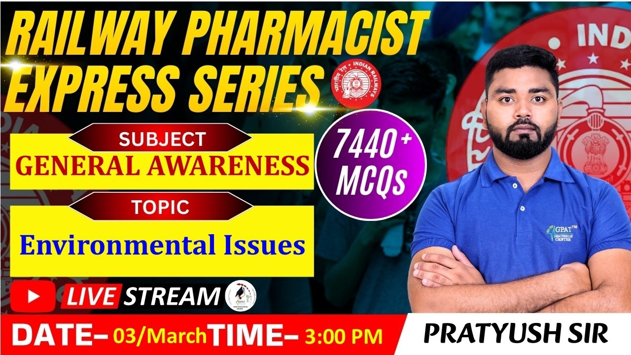 L-153 | Общая информация – Экологические проблемы | Фармацевт на железной дороге (RRB) #железнаяд...