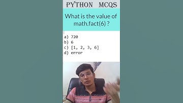 Quick Python MCQ Tutorial | Learn Python in a Minute #infytqmcq #infytq #pythonprogramming #python
