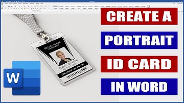 Create a Portrait ID Card in Word | Microsoft Word Tutorials