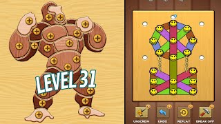 🏅 NUTS & BOLTS 3D: Screw Master 🤪 Level 31 🧩 Gameplay Walkthrough