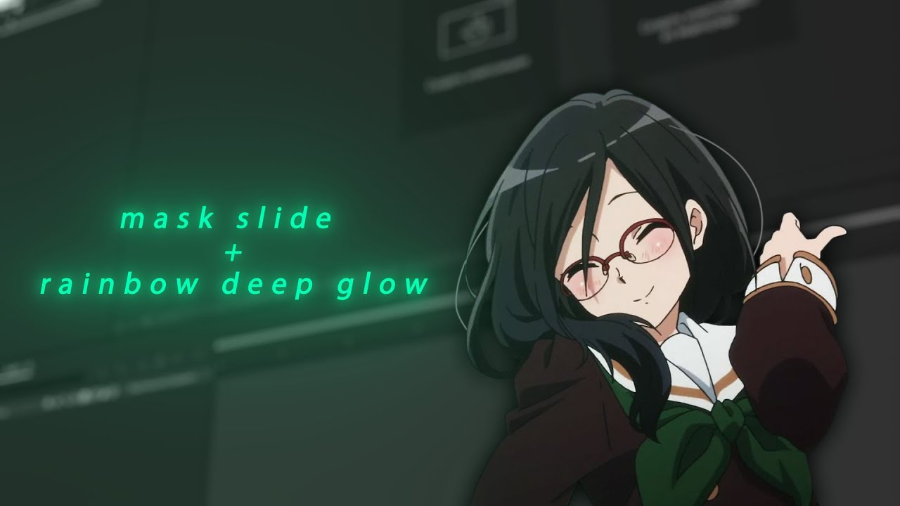 How do I create this? | Mask slide + Rainbow Deep Glow | Affter Effects 2019