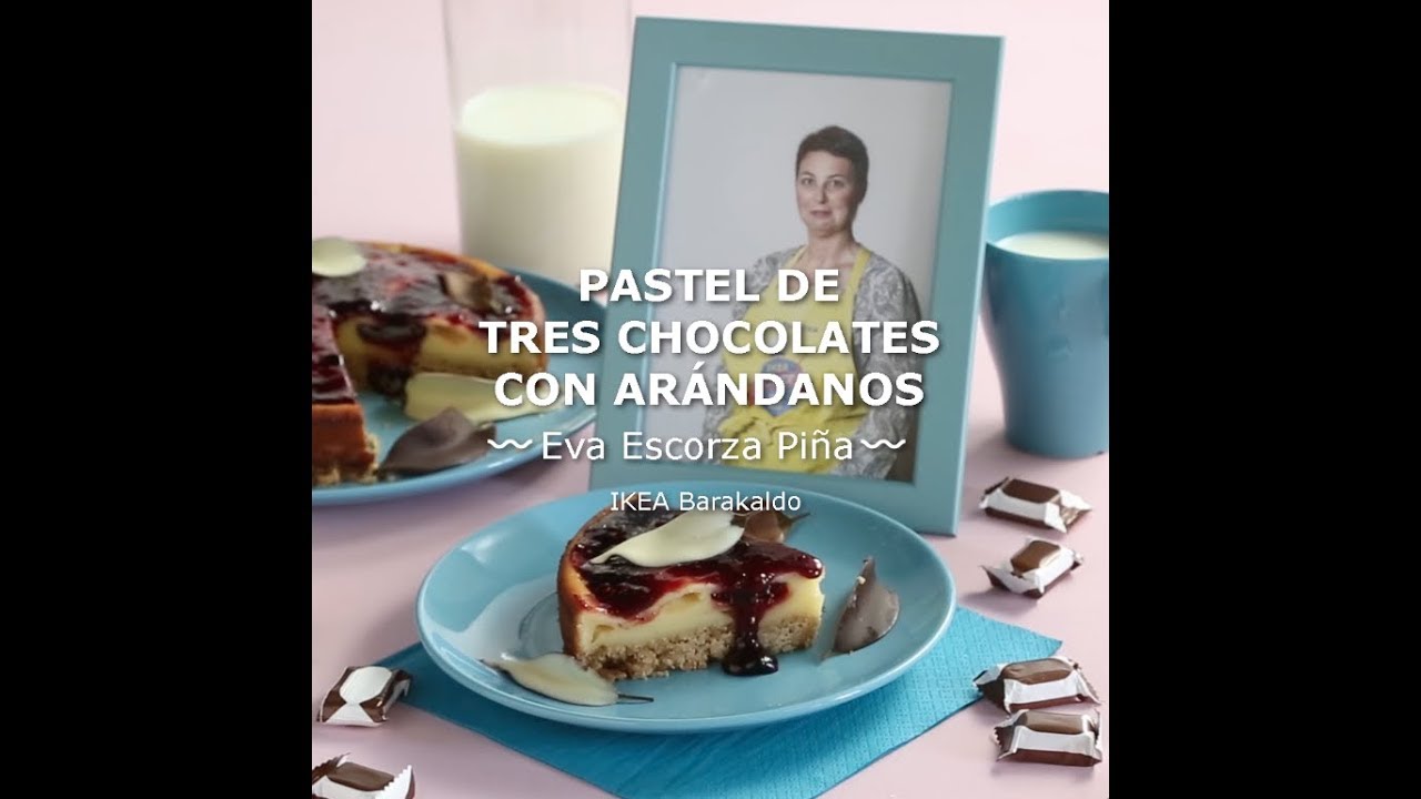 Pastel de tres chocolates con arándanos - IKEA menaje definicion