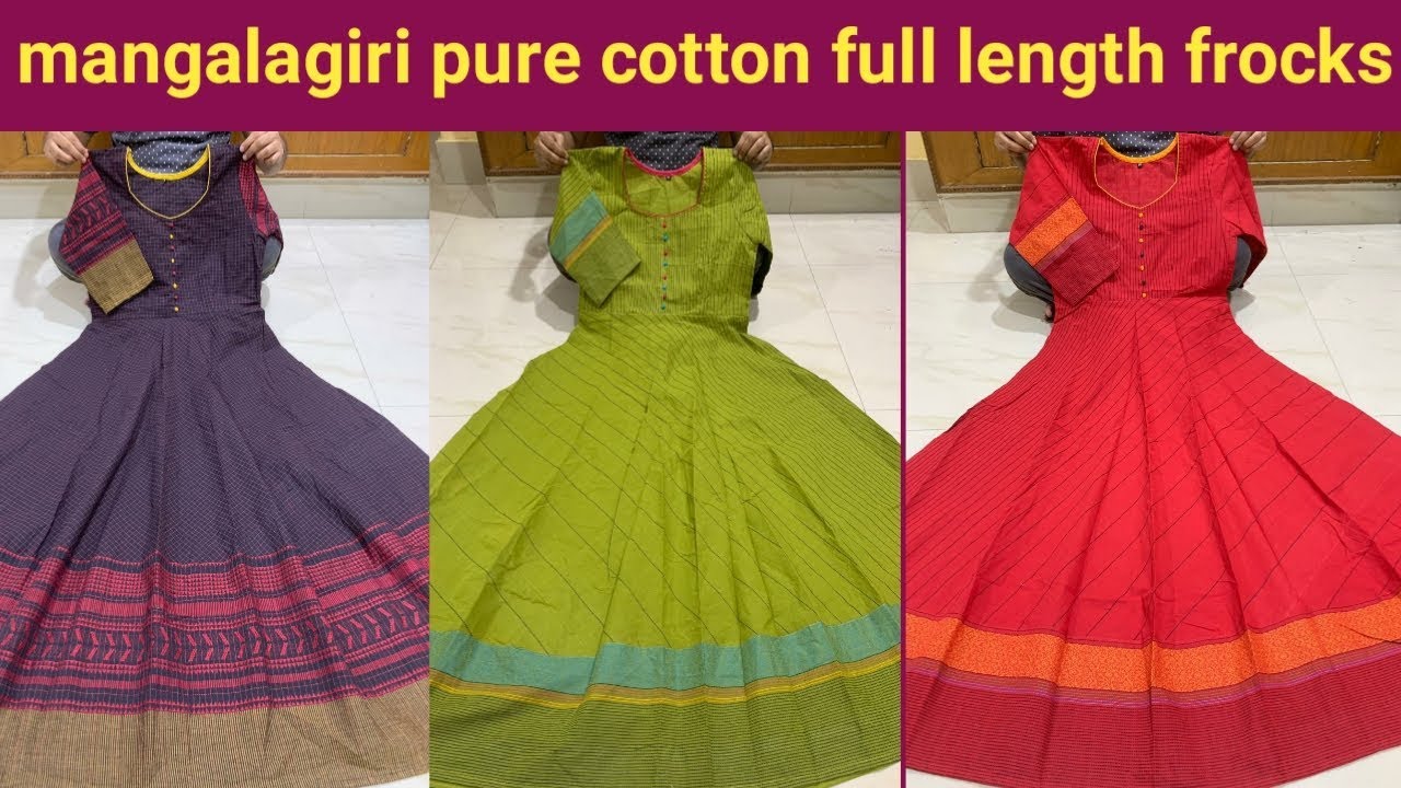 handloom long frocks