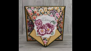 Pansy Patch - Arrow Point Fold Card