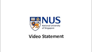 NUS Master of Technology in Intelligent Systems Video Statement