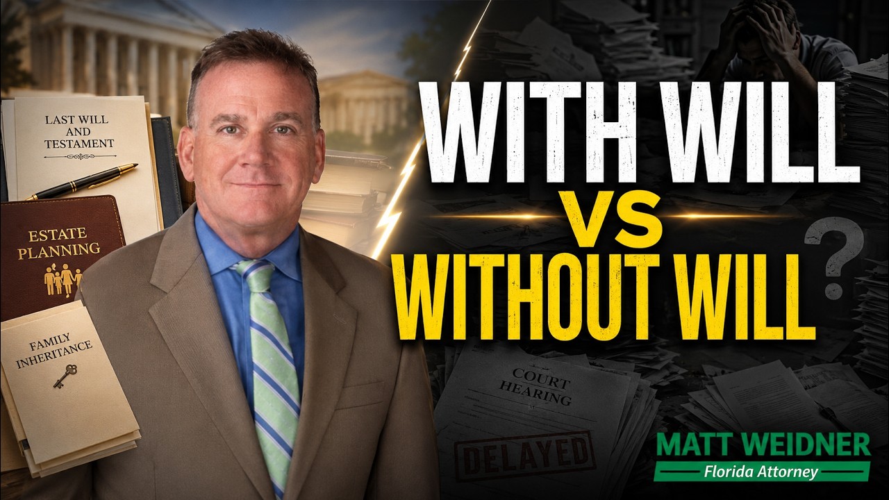 Watch on YouTube: Florida Probate: With a Will vs Without a Will