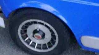 burn-out Renault 4 Alpine dubbele Webers