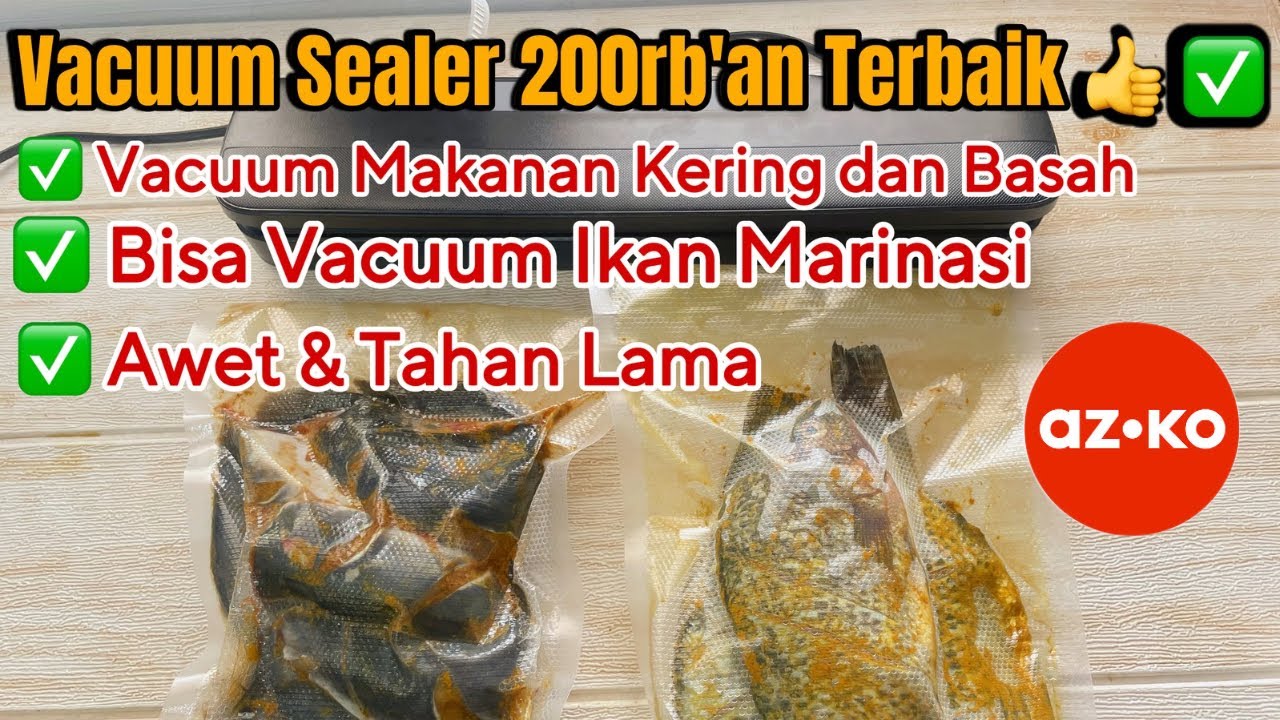 Review Vacuum Sealer KRIS 200rb’an untuk Vacuum Marinasi Ikan Mentah ‼️Cocok untuk usaha rumahan ‼️