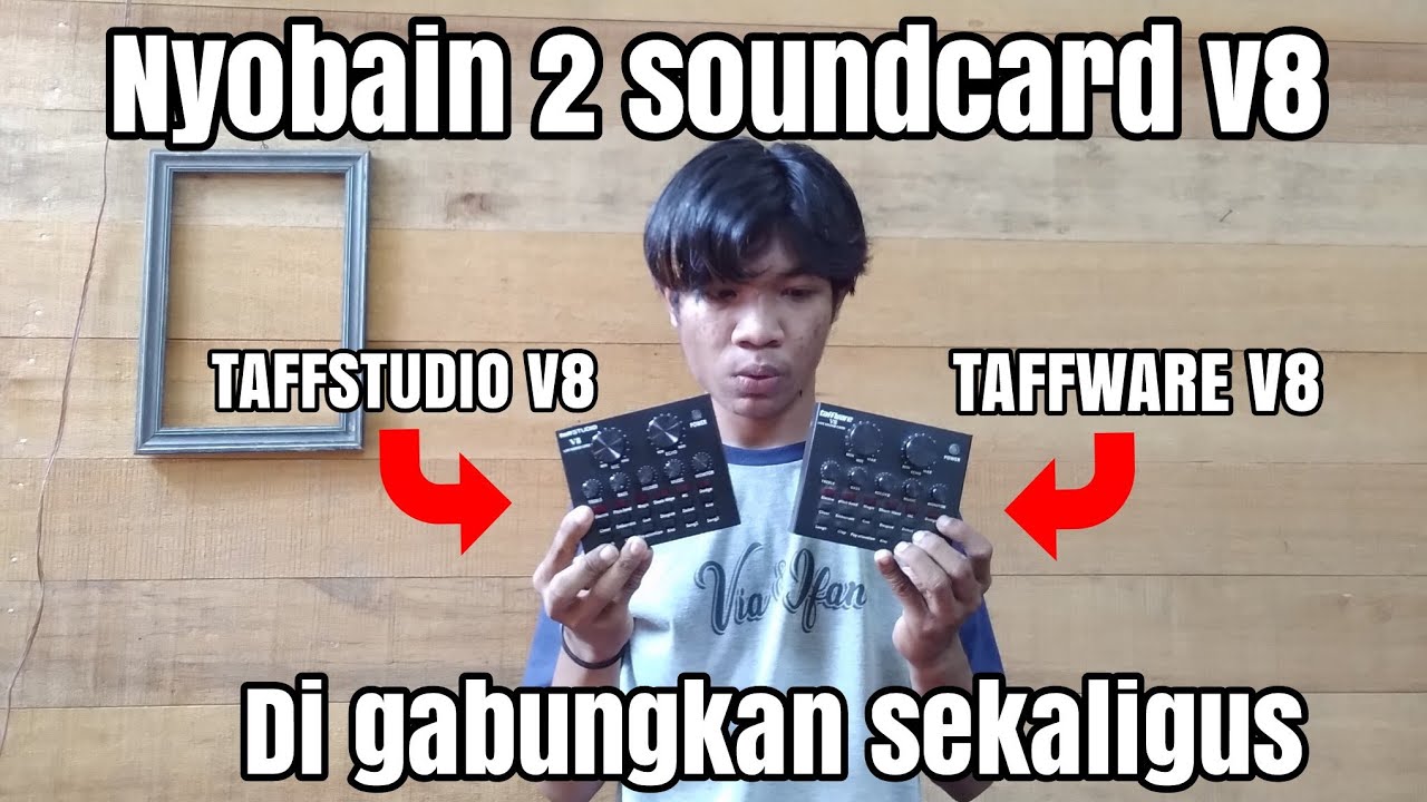 Cara rekaman dengan 2 soundcard v8
