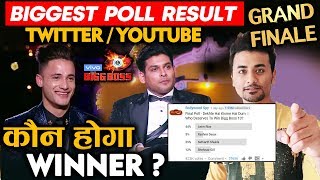 Bigg Boss 13 Grand Finale | BIGGEST POLL RESULT Twitter And Youtube | Sidharth Vs Asim | BB 13