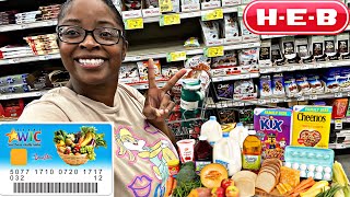 WIC SHOPPING AT HEB | AMAZING DEALS ON FRESH FRUIT & CEREAL |  I SPENT $…. ON HEALTHY GROCERIES !