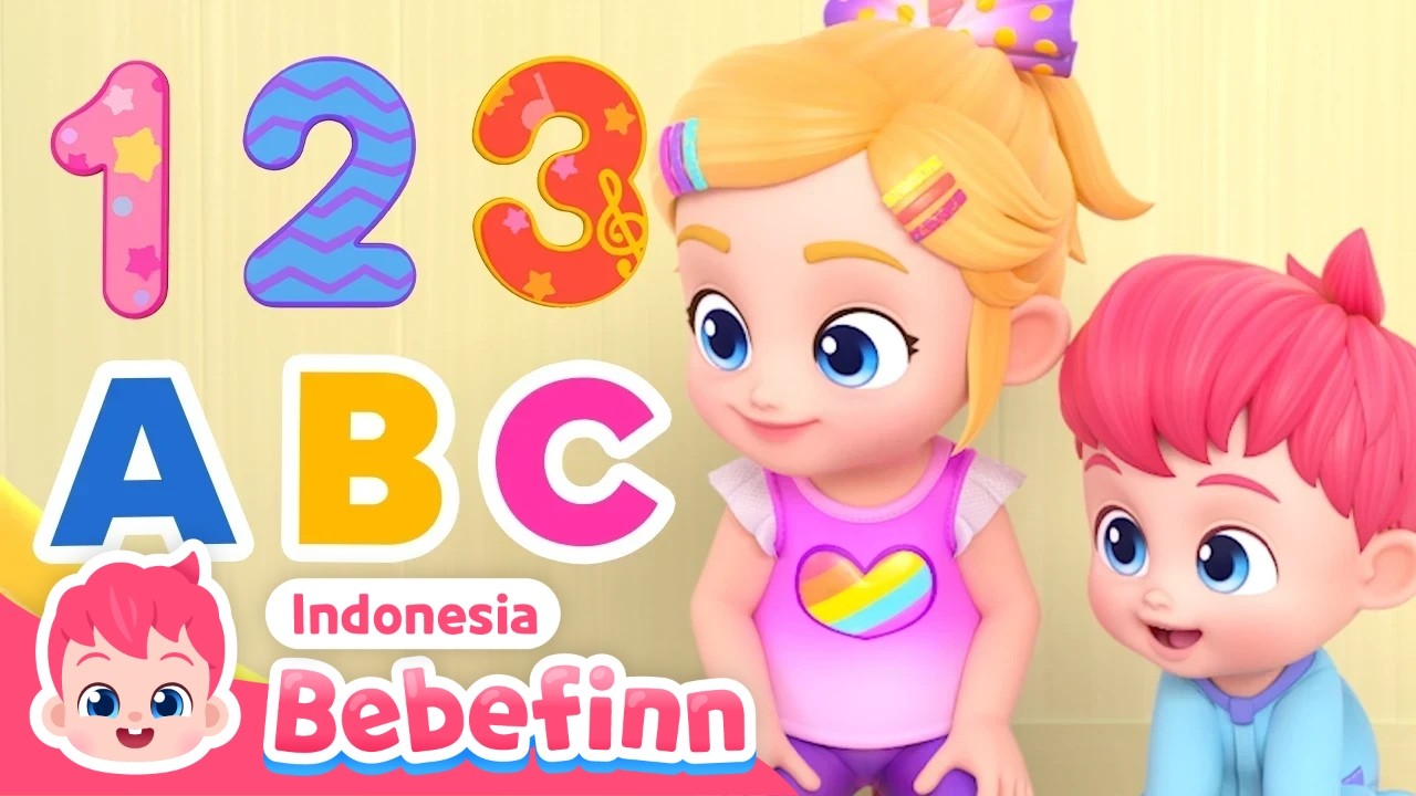 [Belajar ABC & Angka] Lagu ABC & Lagu Angka, Panjang Pendek, Bis Warna dan lain | Bebefinn Bahasa