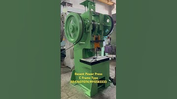 Basant Power Press C Type Power Press Mechanical Power Press #punchingmachine #powerpress #precision