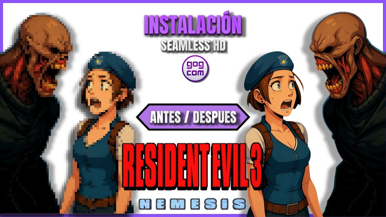 RESIDENT EVIL 3 NEMESIS en PC | Tutorial instalación GOG + Seamless HD + Classic Rebirth