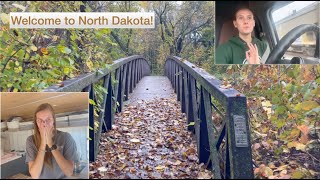 A big driving vlog, a border crossing and the first of fall in North Dakota