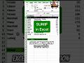 Excel में SUMIF Function का कमाल | Condition के साथ जोड़ना सीखें आसानी से #exceltricks #short
