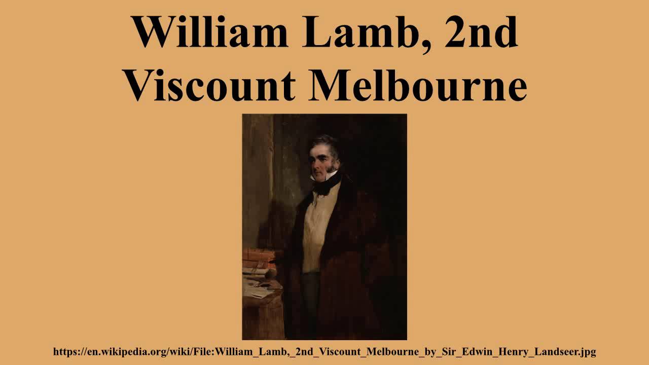 William Lamb 2nd Viscount Melbourne Alchetron The Free Social Encyclopedia