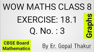 Wow Maths Class 8 Chapter 18 Exercise 18.1 | Wow Maths Class 8 Exercise 18.1 | Maths Ki Ghanti