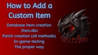 [Part 2] TrinityCore - How to Add a Custom Item