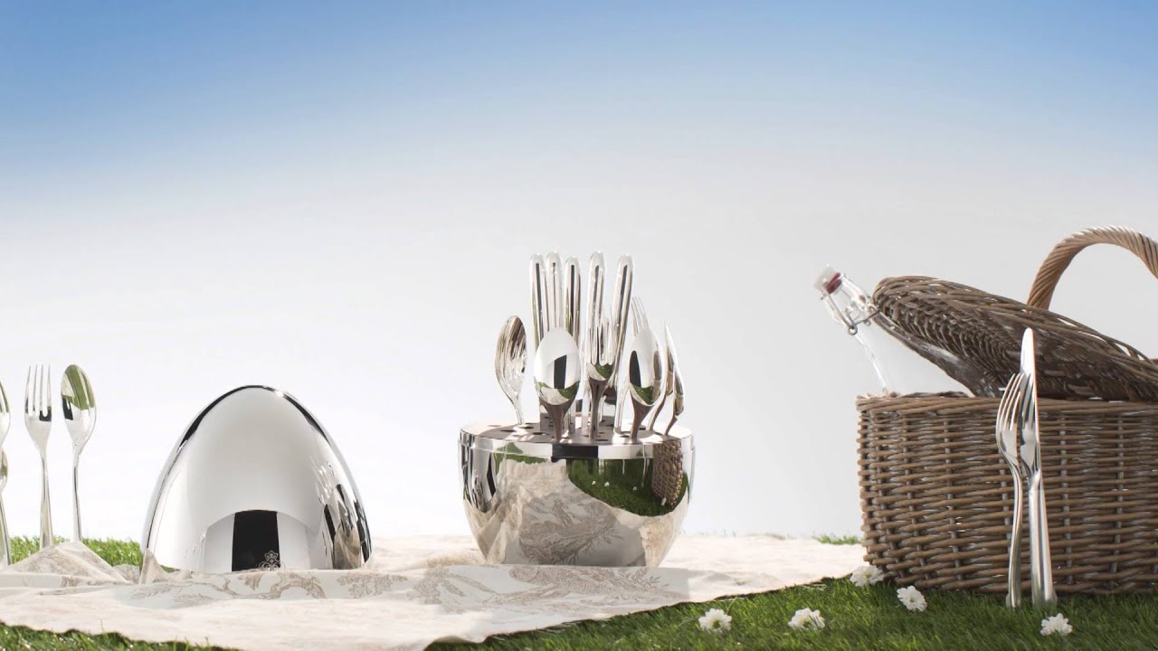 Посеребрянные столовые приборы Mood, Christofle/Франция