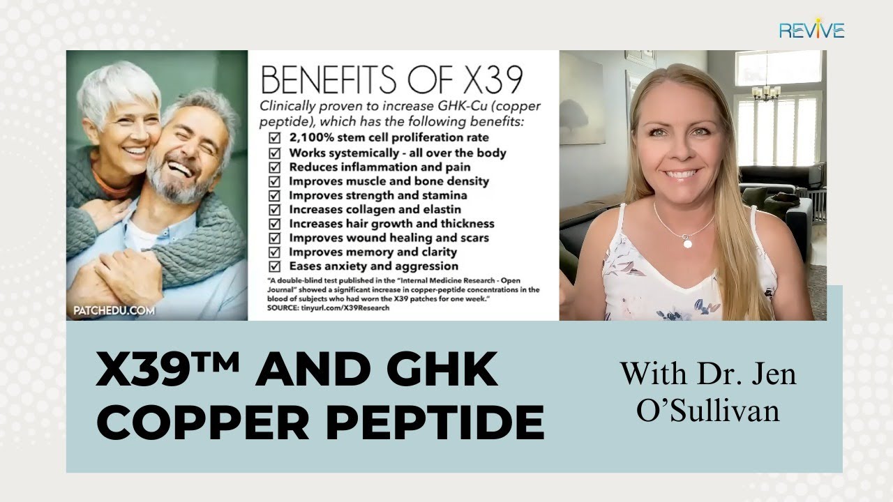 Dr. Jen O'Sullivan: X39 and GHK Copper Peptide - YouTube