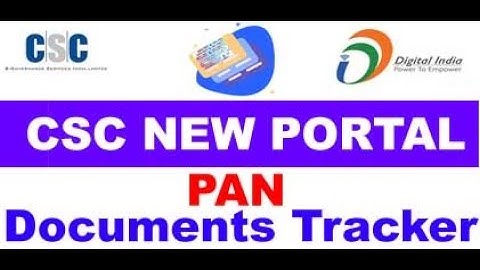 CSC Pan Document Tracker | HOW TO TRACK PAN DOCUMENT IN TAMIL VIDEO | PAN DOCUMENT TRAKER NEW