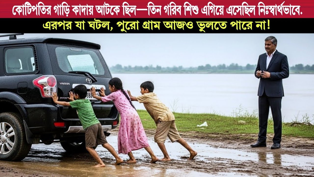 তিন গরিব শিশুর একটুখানি সাহায্য—কয়েক দিন পর কোটিপতির এমন আগমন, চোখের জল থামানো গেল না। moral story 