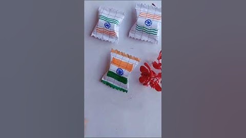 indian flag candy 🍬🇮🇳 • happy republic day • republic day craft #shorts #trending #viralvideo #india