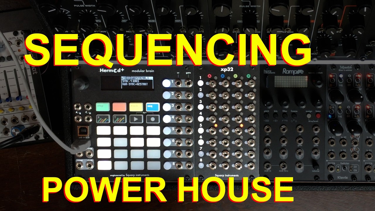 Extra powerfull sequencing for eurorack with Hermod+ & xp32 - YouTube
