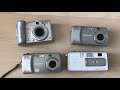 Retro canon olympus and hp digital cameras old school cool devices