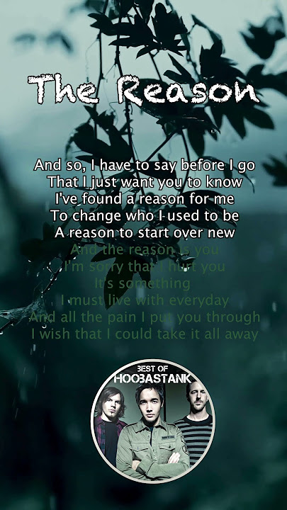 Hoobastank - The Reason (Lyrics)